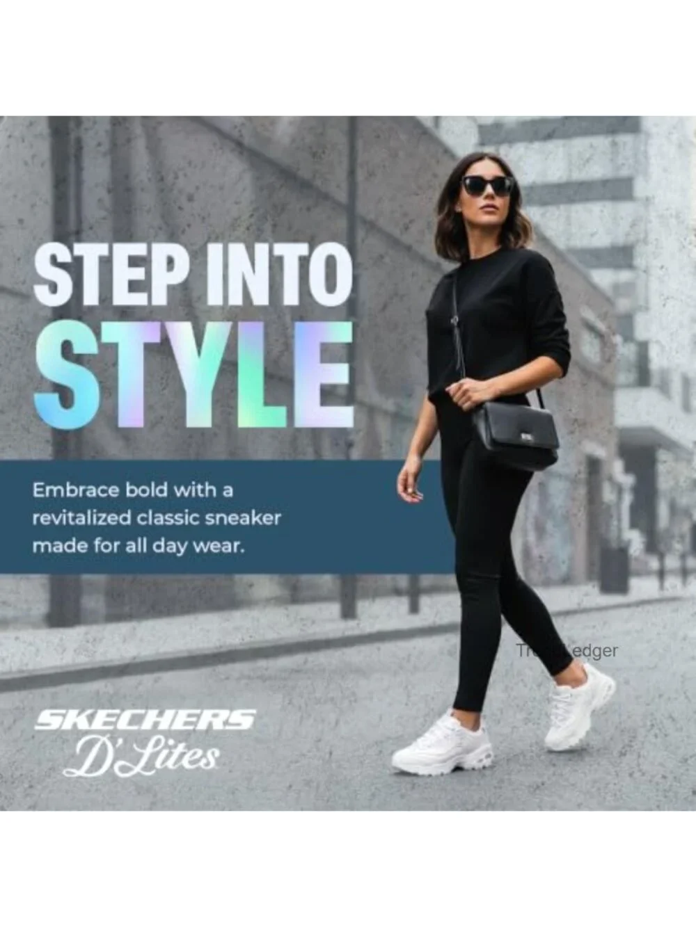 Skechers D'Lites Fresh Start Memory Foam Lace-Up Sneaker